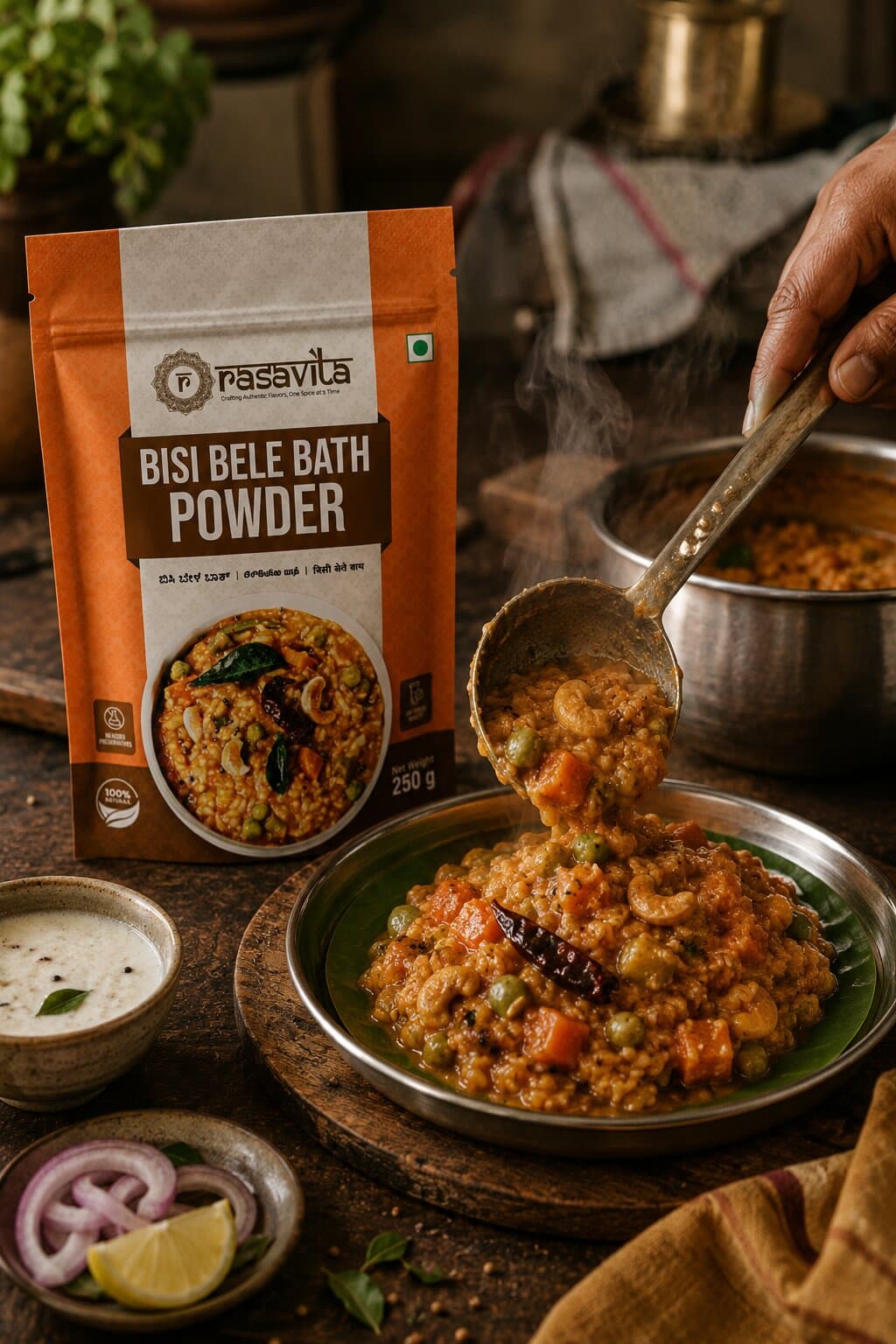 Karnataka spice blends made fresh by Rasavita in Bangalore